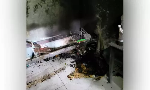 വാടകമുറി ഒഴിയാൻ പറഞ്ഞു; ഉടമയേയും ഭാര്യയേയും ആക്രമിച്ച് മുറിക്ക് തീയിട്ട ആൾ റിമാൻഡിൽ
