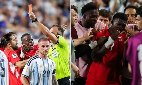 Mistaken identity led to Embolos red card; here is what the FIFA rule says.