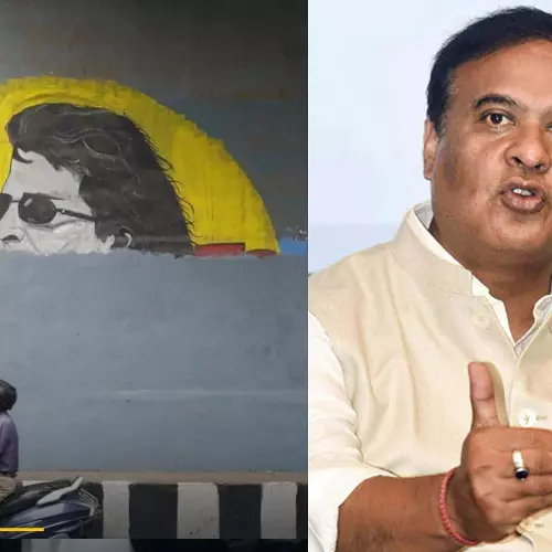 Zubeen Garg mural row Himanta biswa sarma