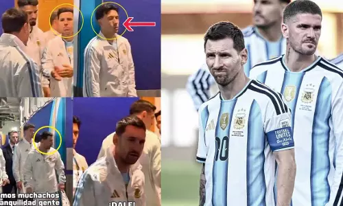 Lets forget everything; Mac Allisters father reveals the reason behind Messis dressing room reaction.