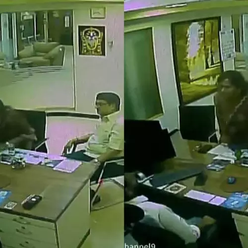എസ്ബിഐ മാനേജറുടെ മുഖത്തടിച്ച് മുൻ കേന്ദ്രമന്ത്രിയുടെ മകൾ; സിസിടിവി ദൃശ്യങ്ങൾ പുറത്ത്, കേസെടുത്ത് പൊലീസ്
