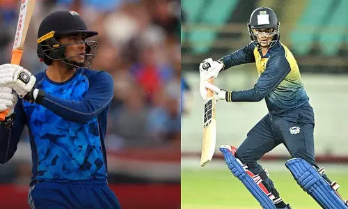 233 runs off 91 balls; Abhisheks explosive knock in Inter-District ODI. 233 runs off 91 balls; Abhisheks explosive knock in Inter-District ODI.