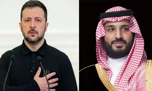 Mecca Joint Defense Pact: Ukrainian President congratulates Saudi Crown Prince. Mecca Joint Defense Pact: Ukrainian President congratulates Saudi Crown Prince.