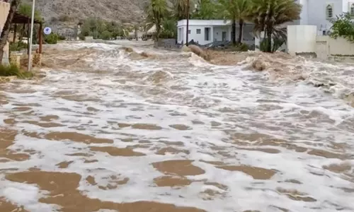 Heavy rain in South Al Batinah, Oman Heavy rain in South Al Batinah, Oman