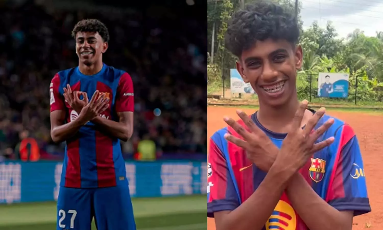 സ്പെയിനിൽ യമാൽ, കേരളത്തിൽ അലൻ! ‘കേരള യമാൽ’ റീൽ കത്തിക്കയറി; 11 മില്യൺ വ്യൂസ് സ്പെയിനിൽ യമാൽ, കേരളത്തിൽ അലൻ! ‘കേരള യമാൽ’ റീൽ കത്തിക്കയറി; 11 മില്യൺ വ്യൂസ്