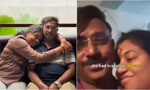 പപ്പയെ വല്ലാതെ മിസ് ചെയ്യുന്നുവെന്ന് പുലർച്ചെ മകളുടെ ഫോൺ കോൾ; അമ്പരപ്പിച്ച് 28 മണിക്കൂർ യാത്ര ചെയ്ത് പിതാവ് നൽകിയ മറുപടി...