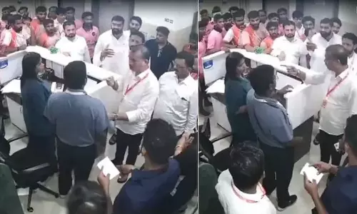 ബില്ലിനെച്ചൊല്ലി തർക്കം; ആശുപത്രി ജീവനക്കാരെ മർദിച്ച് ശിവസേന പ്രവർത്തകർ