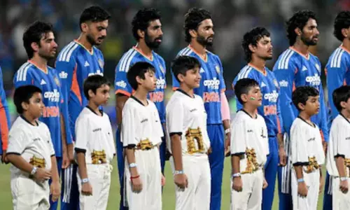 Vande Mataram played before Jana Gana Mana at the India-Afghanistan match; a historic first. Vande Mataram played before Jana Gana Mana at the India-Afghanistan match; a historic first.