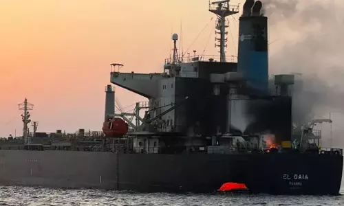 Oman says 23 crew members evacuated after attack on oil tanker off Musandam coast Oman says 23 crew members evacuated after attack on oil tanker off Musandam coast
