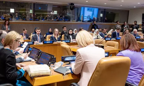 The Kingdom renews its support for the Palestinian people before the United Nations. The Kingdom renews its support for the Palestinian people before the United Nations.