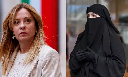 സ്കൂളുകളിൽ ബുർഖയ്ക്കും നിഖാബിനും വിലക്ക്; മെലോണിയുടെ നടപടിക്കെതിരെ ഇറ്റലിയിൽ പ്രതിഷേധം സ്കൂളുകളിൽ ബുർഖയ്ക്കും നിഖാബിനും വിലക്ക്; മെലോണിയുടെ നടപടിക്കെതിരെ ഇറ്റലിയിൽ പ്രതിഷേധം