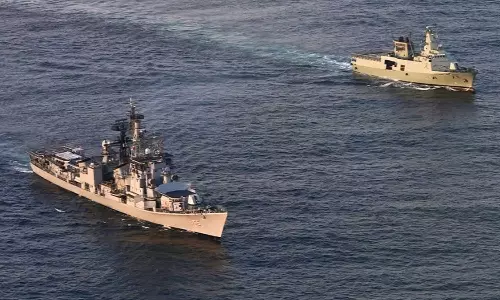 India and Oman to strengthen maritime security; Indian warship INS Ranvijay arrives at Salalah Port. India and Oman to strengthen maritime security; Indian warship INS Ranvijay arrives at Salalah Port.