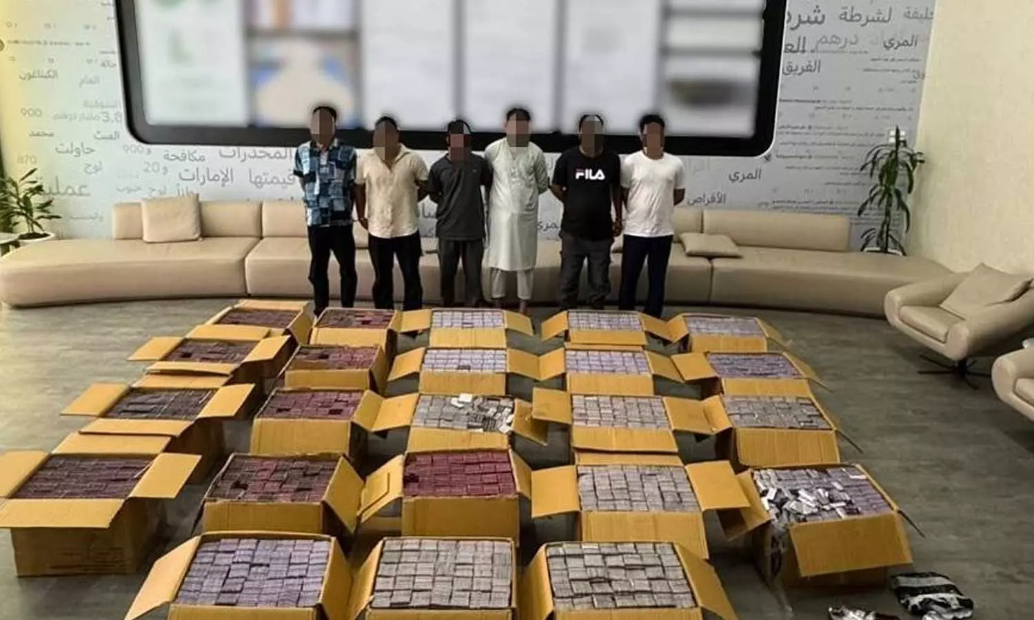 Major drug bust in Dubai; 2.3 tonnes of narcotics seized. Major drug bust in Dubai; 2.3 tonnes of narcotics seized.