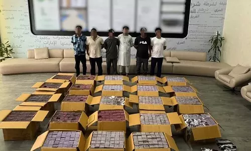 Major drug bust in Dubai; 2.3 tonnes of narcotics seized. Major drug bust in Dubai; 2.3 tonnes of narcotics seized.