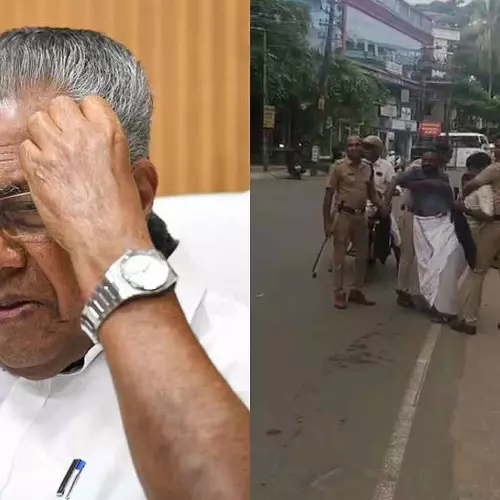 പൊന്നാനിയിൽ പിണറായി വിജയന് നേരെ യൂത്ത് കോൺഗ്രസ് പ്രവർത്തകരുടെ കരിങ്കൊടി പ്രതിഷേധം