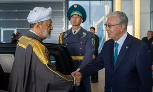 Official Visit: Sultan of Oman Meets with President of Kazakhstan Official Visit: Sultan of Oman Meets with President of Kazakhstan
