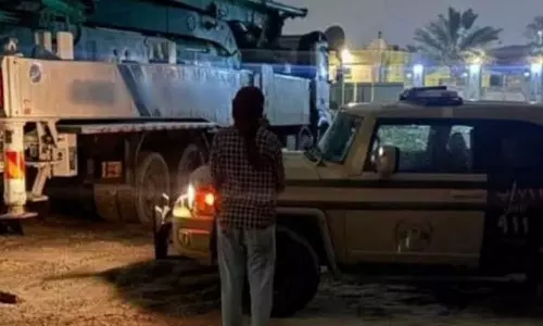 A resident was arrested for polluting the environment by dumping concrete materials in the Eastern Province.