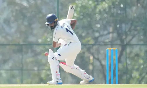 CK Naidu Trophy: Kerala vs. Puducherry match ends in a draw; centuries for Abhishek Nair and Govind Pai. CK Naidu Trophy: Kerala vs. Puducherry match ends in a draw; centuries for Abhishek Nair and Govind Pai.