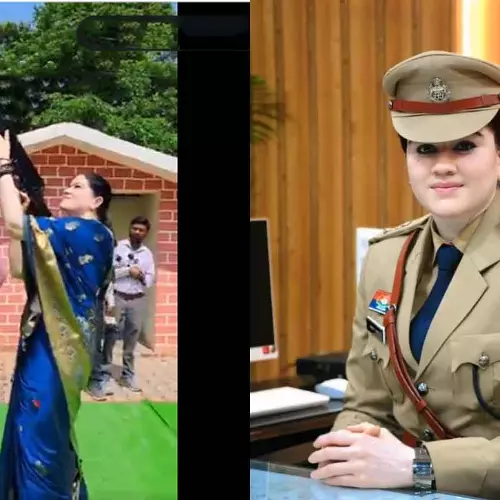 വിജയദശമി ആഘോഷത്തിനിടെ എ.കെ-47 ഉപയോഗിച്ച് വെടിയുതിർത്ത് വനിതാ ഐപിഎസ് ഉദ്യോഗസ്ഥ