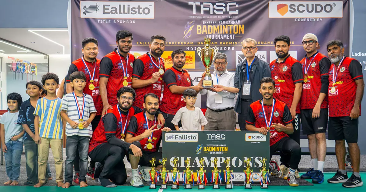 Dammam Task Thekkeppuram Badminton Tournament concludes Dammam Task Thekkeppuram Badminton Tournament concludes