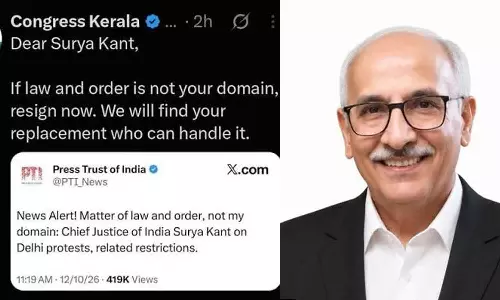 പോസ്റ്റ് പിൻവലിച്ച് മാപ്പ് പറഞ്ഞത് അനാവശ്യ കീഴടങ്ങൽ: ചീഫ് ജസ്റ്റിസിനെതിരായ പോസ്റ്റ് പിൻവലിച്ച കെപിസിസി നടപടിയില് സുപ്രിംകോടതി അഭിഭാഷകൻ പോസ്റ്റ് പിൻവലിച്ച് മാപ്പ് പറഞ്ഞത് അനാവശ്യ കീഴടങ്ങൽ: ചീഫ് ജസ്റ്റിസിനെതിരായ പോസ്റ്റ് പിൻവലിച്ച കെപിസിസി നടപടിയില് സുപ്രിംകോടതി അഭിഭാഷകൻ
