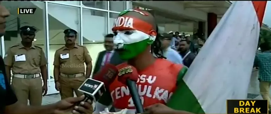 സച്ചിന്‍റെ ആ കടുത്ത ആരാധകന്‍ തിരുവനന്തപുരത്തുമെത്തി