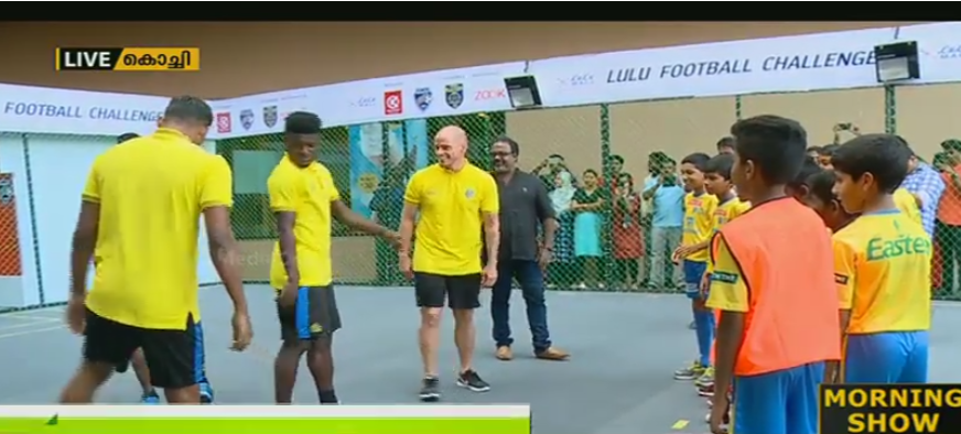 ഐഎസ്എൽ കളിയാവേശത്തിൽ കൊച്ചി;  താരങ്ങളെത്തി