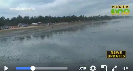 താനൂരിലും കാപ്പാട്ടും കടല്‍ ഉള്‍വലിഞ്ഞു