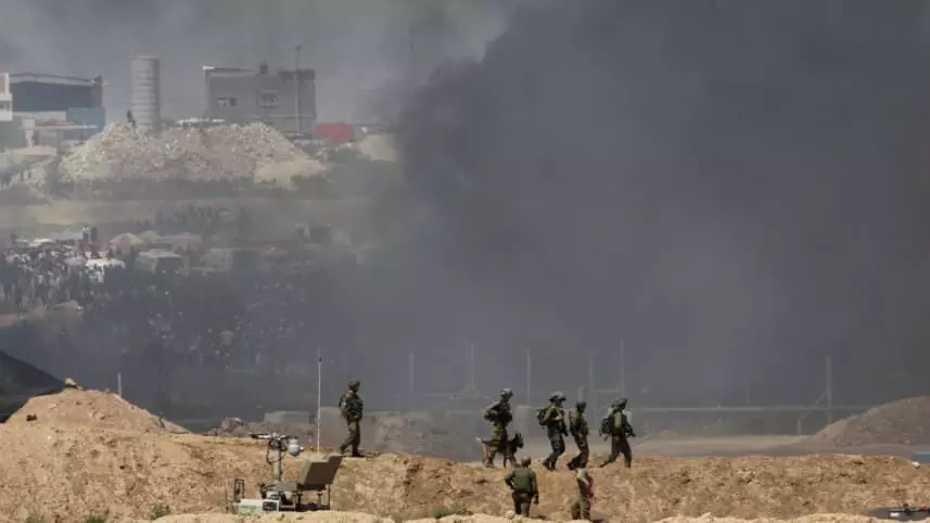 ഗസ്സയിലെ കൃഷിയിടത്തിലും ഇസ്രയേല്‍ ബോംബാക്രമണം