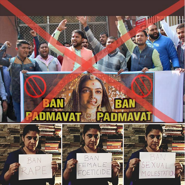 പത്മാവതല്ല, നിരോധിക്കേണ്ടത് സ്ത്രീകള്‍ക്കെതിരായ അതിക്രമങ്ങള്‍ പ്രതികരണവുമായി നടി