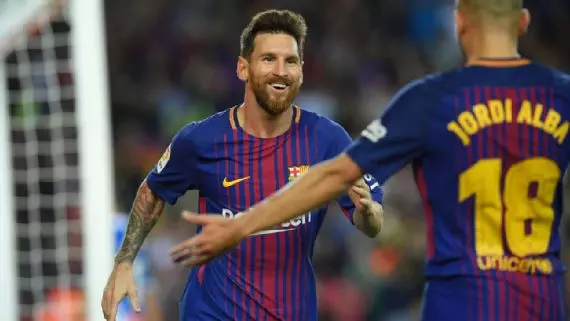 ബാഴ്സലോണക്ക് തകര്പ്പന് ജയം, മെസിക്ക് ഹാട്രിക്ക് ബാഴ്സലോണക്ക് തകര്പ്പന് ജയം, മെസിക്ക് ഹാട്രിക്ക്