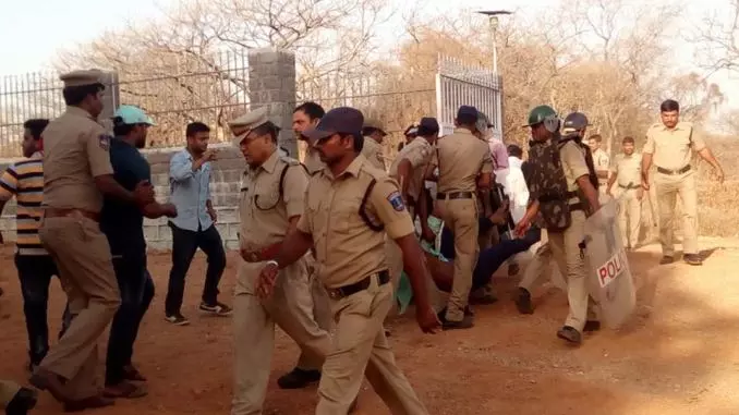 ഹൈദരാബാദ് സര്‍വ്വകലാശാലയില്‍ സംഘര്‍ഷാവസ്ഥ