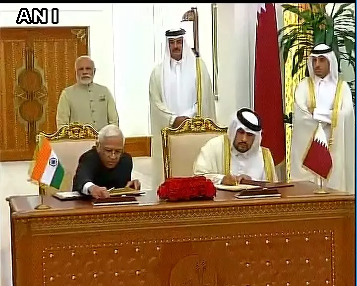 ഇന്ത്യയും ഖത്തറും ഏഴ് കരാറുകളില്‍ ഒപ്പുവെച്ചു