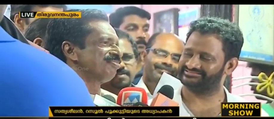 വര്‍ഷങ്ങള്‍ക്ക് ശേഷം ഗുരുവിനെ കാണാന്‍ റസൂല്‍ പൂക്കുട്ടിയെത്തി