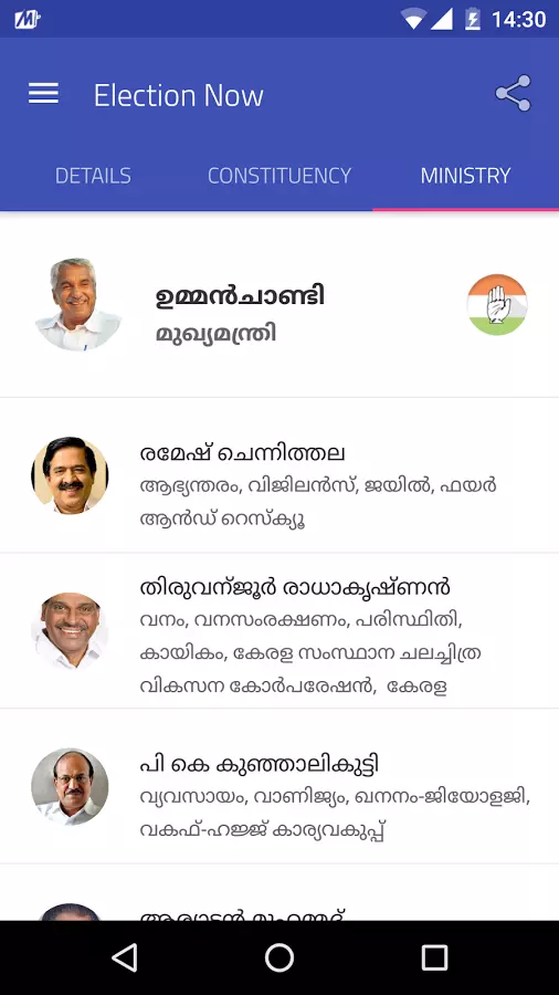 കേരളത്തിന്റെ തെരഞ്ഞെടുപ്പ് ചരിത്രവും ഇനി ആപിലൂടെ...