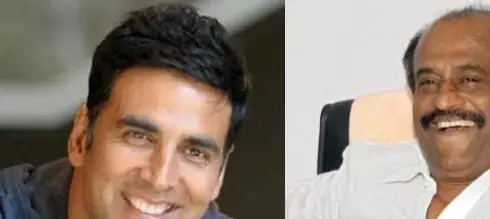 അക്ഷയകുമാറിന് ആശംസകളുമായി സ്റ്റൈല് മന്നന് അക്ഷയകുമാറിന് ആശംസകളുമായി സ്റ്റൈല് മന്നന്