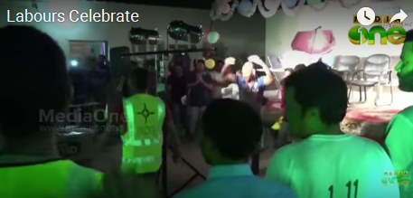 മറ്റുരാജ്യക്കാരായ പ്രവാസികളെ കൂടി പങ്കാളിയാക്കി ഖത്തര്‍ ലേബര്‍ ക്യാമ്പില്‍ സ്വാതന്ത്രദിനാഘോഷം