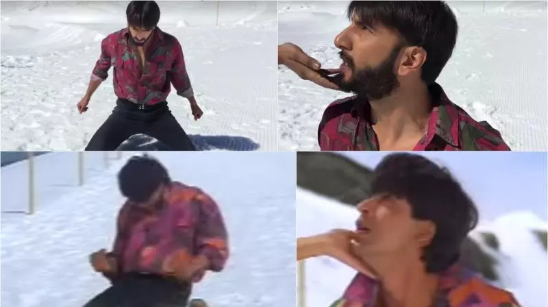 ഷാരൂഖിന്റെ പാട്ട് രണ്വീര് സിംഗ് സ്വിറ്റ്സര്ലാന്റില് പുനരാവിഷ്ക്കരിച്ചപ്പോള് ഷാരൂഖിന്റെ പാട്ട് രണ്വീര് സിംഗ് സ്വിറ്റ്സര്ലാന്റില് പുനരാവിഷ്ക്കരിച്ചപ്പോള്