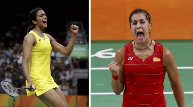 സിന്ധുവും മാരിനും ഓരോ ഗെയിം നേടി