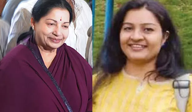 പിന്ഗാമിയാവാന് അര്ഹത തനിക്ക്: ശശികലക്കെതിരെ ജയലളിതയുടെ സഹോദരപുത്രി പിന്ഗാമിയാവാന് അര്ഹത തനിക്ക്: ശശികലക്കെതിരെ ജയലളിതയുടെ സഹോദരപുത്രി