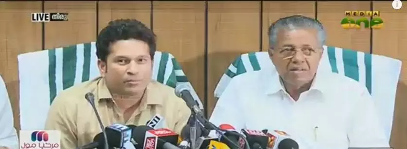 സച്ചിന്‍ കേരളത്തിന്റെ ലഹരിവിരുദ്ധ പദ്ധതിയുടെ ബ്രാന്‍ഡ് അംബാസിഡര്‍