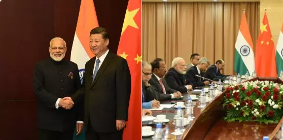 ഷാങ്ഹായി കോര്‍പ്പറേഷന്‍ ഉച്ചകോടിക്കിടെ മോദി ഷി ജിന്‍പിങ്ങ് കൂടിക്കാഴ്ച നടന്നു