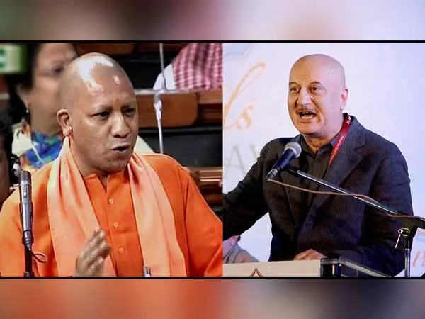 അനുപം ഖേര്‍ യഥാര്‍ഥ ജീവിതത്തിലും വില്ലന്‍: യോഗി ആദിത്യനാഥ്