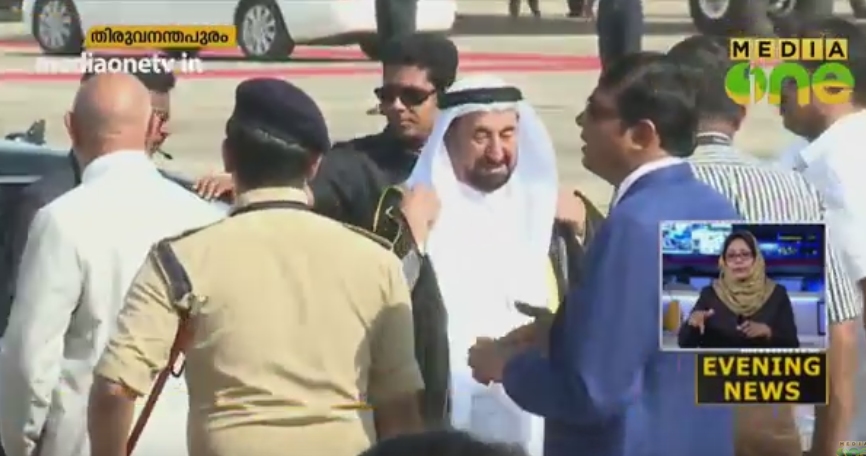 ഷാർജ ഭരണാധികാരിയുടെ കേരള സന്ദർശനത്തിന്​ അറബ്​ മാധ്യമങ്ങളിലും  വാർത്താ പ്രാധാന്യം