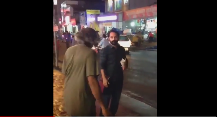 രാത്രിയില്‍ കടലയും കൊറിച്ച് കോട്ടയം നഗരവീഥികളിലൂടെ ഫഹദ്