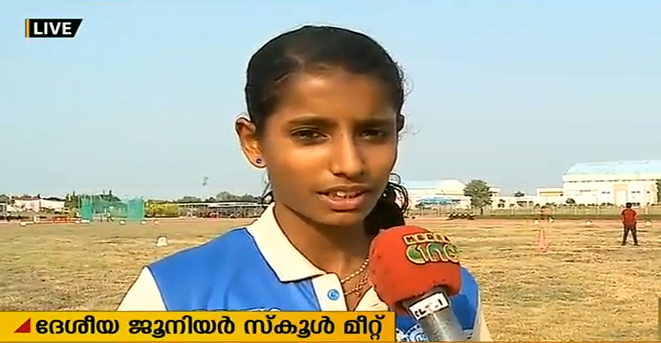 ജൂനിയര്‍ സ്കൂള്‍ മീറ്റില്‍ ആന്‍സി സോജന്‍ വേഗറാണി