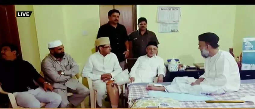 പാണക്കാട് ഹൈദരലി തങ്ങള്‍ അബ്ദുന്നാസര്‍ മഅ്ദനിയെ സന്ദര്‍ശിച്ചു