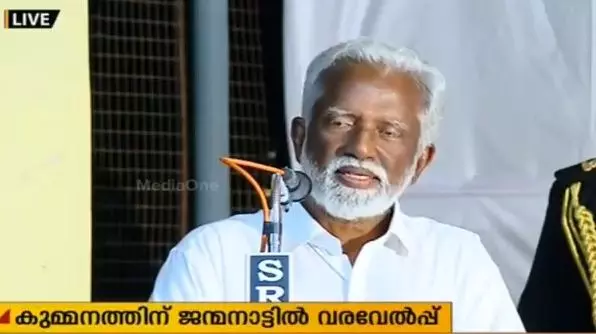 കുമ്മനം രാജശേഖരന് ജന്മനാട്ടില്‍ സ്‌നേഹോഷ്മള വരവേല്‍പ്