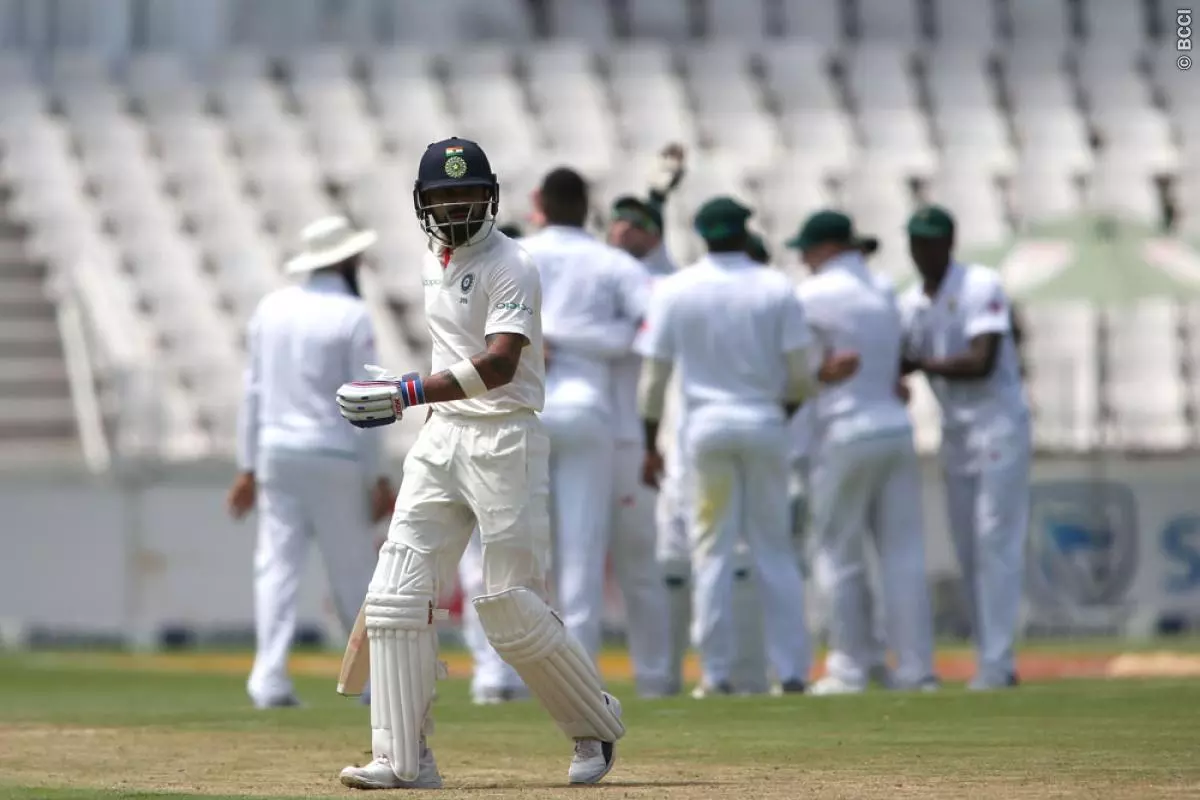 ജൊഹന്നാസ്ബര്‍ഗ് ടെസ്റ്റില്‍ ഇന്ത്യ 187ന് പുറത്ത്