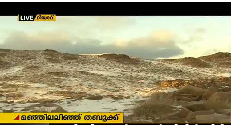 സൌദിയില്‍ മഞ്ഞുവീഴ്ച ശക്തമായി